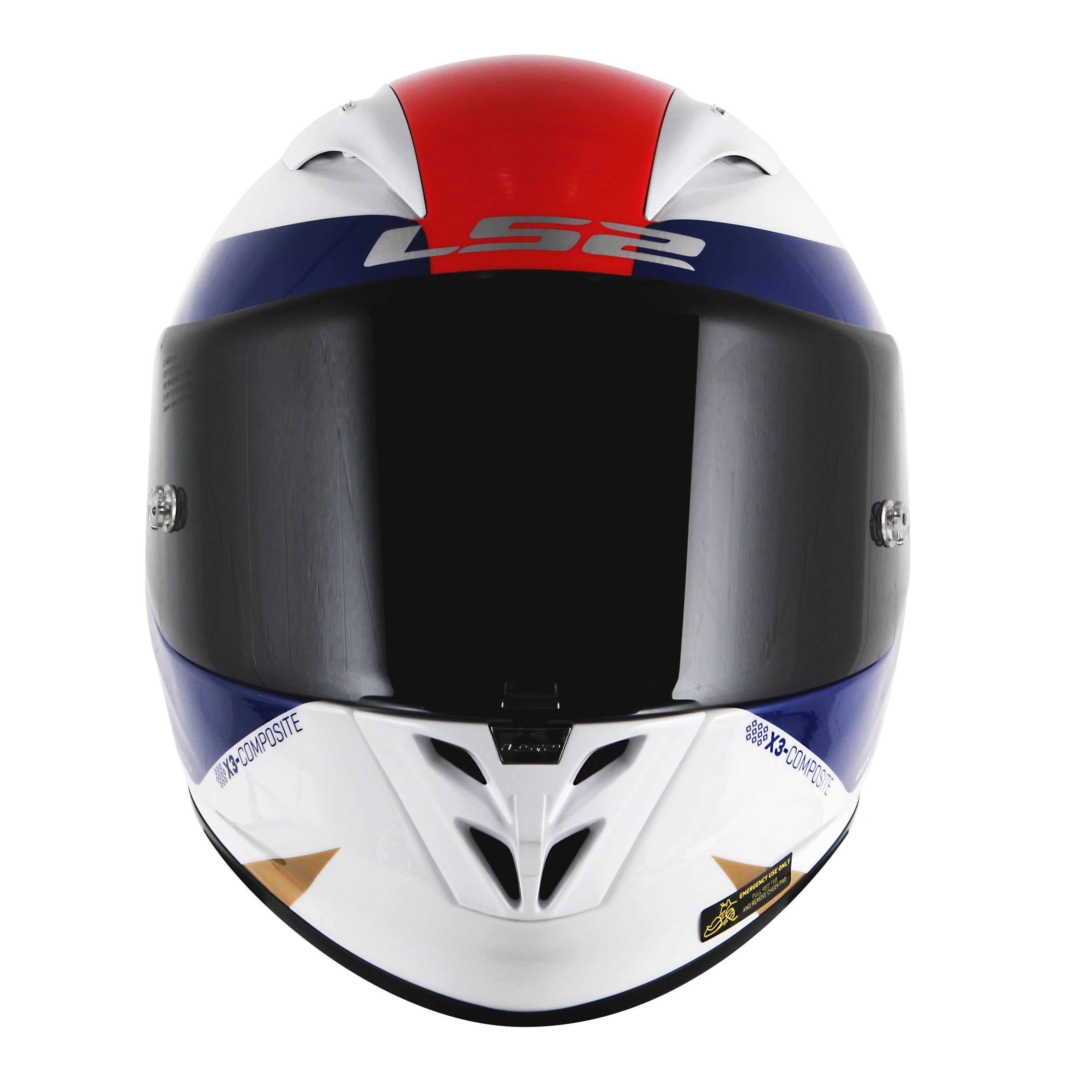 CAPACETE LS2 FF323 ARROW COMET BRANCO AZUL TRI COMPOSTO